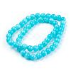 Natural Yellow Jade Beads Strands G-G598-8mm-YXS-2