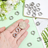 20Pcs 304 Stainless Steel Hoop Earrings Findings STAS-BBC0010-22-3