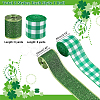 2 Rolls 2 Styles Polyester Ribbon OCOR-GA0001-52-2