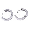 Non-Tarnish 304 Stainless Steel Huggie Hoop Earrings STAS-R115-22P-2