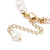 Gemstone Chips & Pearl Beaded Bracelet BJEW-JB08236-7
