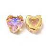 Moonlight Effect Heart Sew on Rhinestone GLAA-P055-05B-G03-2