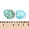 Dyed Natural Imperial Jasper Heart Palm Stone G-Q021-03-3