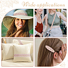 3 Yards Polyester Leaf Jacquard Ribbons SRIB-WH20020-020E-5