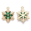 Christmas Brass Glass Pendants X-KK-R111-009-A01-2
