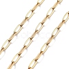 PVD Vacuum Plating 304 Stainless Steel Paperclip Chains CHS-H026-02G-02-1