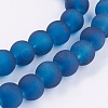 Baking Paint Transparent Glass Bead Strands GLAA-S031-8mm-31-3
