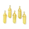 Natural Peridot Pointed Pendants G-G025-01G-19-1