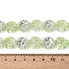 Electroplate Transparent Glass Beads Strands EGLA-N055-01H-4