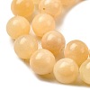 Natural Yellow Jade Bead Strands X-G-K121-01-14mm-6