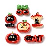 Opaque Resin Cabochons RESI-G121-04-1