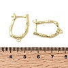 Bamboo Brass Hoop Earring Findings KK-A289-06G-3