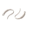 Anti-Tarnish Rhomdium Plated Sterling Silver Earring Hooks STER-NH0011-01P-2