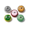 Fuuny Baking Paint Glass Enamel Beads LAMP-Q045-01G-1