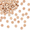 78Pcs 26 Styles Undyed Wood Beads WOOD-HY0001-08-1