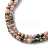 Natural Argentina Rhodonite Beads Strands G-M399-01A-3