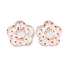 Transparent Printed Acrylic Beads OACR-H124-05B-07-1