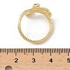 Brass Cuff Rings RJEW-Z101-03G-5