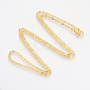 Brass Cable Chains Necklaces X-MAK-R019-G-1