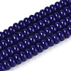 Opaque Solid Color Glass Beads Strands GLAA-ZX008-4mm-18P-1