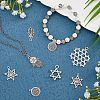 60Pcs 6 Style Tibetan Style Alloy Pendant FIND-FH0005-56-6