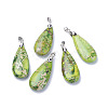 Natural Regalite/Imperial Jasper/Sea Sediment Jasper Pendants G-L515-02D-1