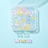 50Pcs Electroplate Transparent Glass Bead EGLA-FS0001-34-1