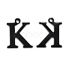 304 Stainless Steel Alphabet Charms STAS-H122-K-EB-1