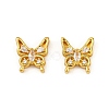 Brass Clear Cubic Zirconia Beads KK-Q081-13A-MG-1