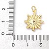 Brass Pave Cubic Zirconia with Enamel Pendants KK-U062-38G-03-3