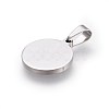 Tarnish Resistant 304 Stainless Steel Stamping Blank Tag Pendants X-STAS-L220-03A-2