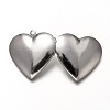 Tarnish Resistant 316 Stainless Steel Locket Pendants X-STAS-P268-07P-4