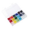 18 Colors Electroplate Glass Beads EGLA-X0006-03B-8mm-2
