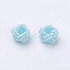 Nylon Cord Woven Beads NWIR-F005-14P-2