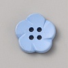 Spray Painted Plastic Buttons FIND-WH0152-394B-11-1