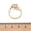 Brass & Cubic Zirconia Finger Rings CU-CBA7E55-17G-5
