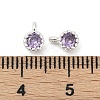 Brass Pave Cubic Zirconia Pendants KK-H204-03S-03-3