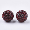 Handmade Polymer Clay Rhinestone Beads RB-S250-12mm-A11-2