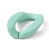 Spray Painted Acrylic Linking Ring OACR-WH0006-16E-2