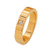 304 Stainless Steel & Cubic Zirconia Finger Rings FS-WG10832-04-3