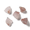 Raw Rough Natural Ferruginous Quartz Pendants G-A028-01F-1