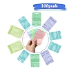 100Pcs 5 Styles Macaron Color Plastic Yin-yang Resealable Bags OPP-YW0001-06B-1
