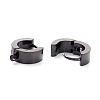 304 Stainless Steel Huggie Hoop Earrings Findings STAS-I167-01C-EB-2