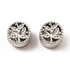 Alloy European Beads Rhinestone Settings FIND-E041-24P-1