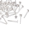 925 Sterling Silver Flat Pad  Stud Earring Findings STER-K167-045B-S-4