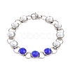 304 Stainless Steel and Glass Link Chain Bracelets for Women GL-T001-02A-3