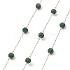 Glass Round Beaded Chains CHS-B003-04F-1