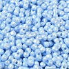 Opaque Colours Luster Glass Seed Beads SEED-B001-01A-07-3