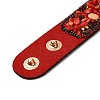 Faux Suede Snap Cord Bracelet BJEW-F428-13-3