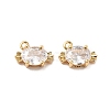 Clear Glass Charms KK-M233-42G-2